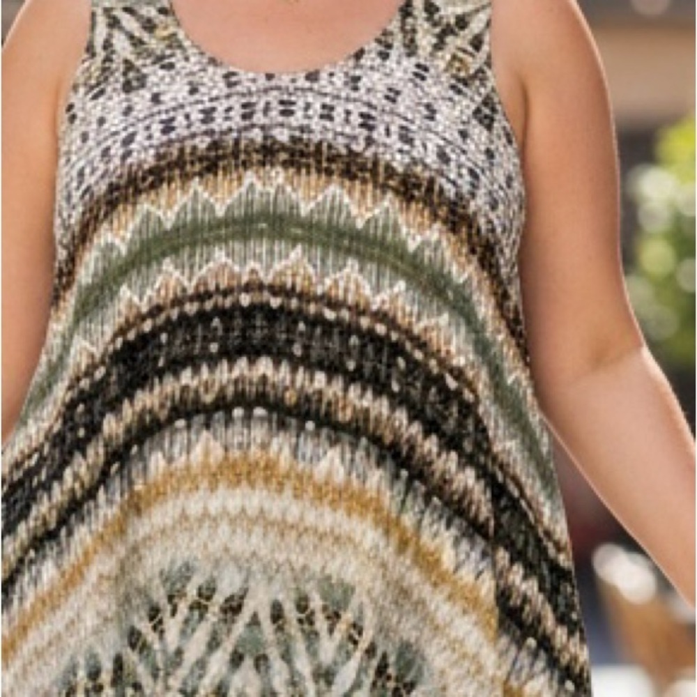 💜 Established 1962 Colorful Boho Flowy Tank Top Blouse